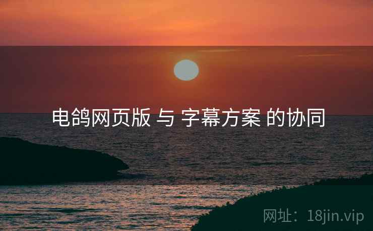 电鸽网页版 与 字幕方案 的协同