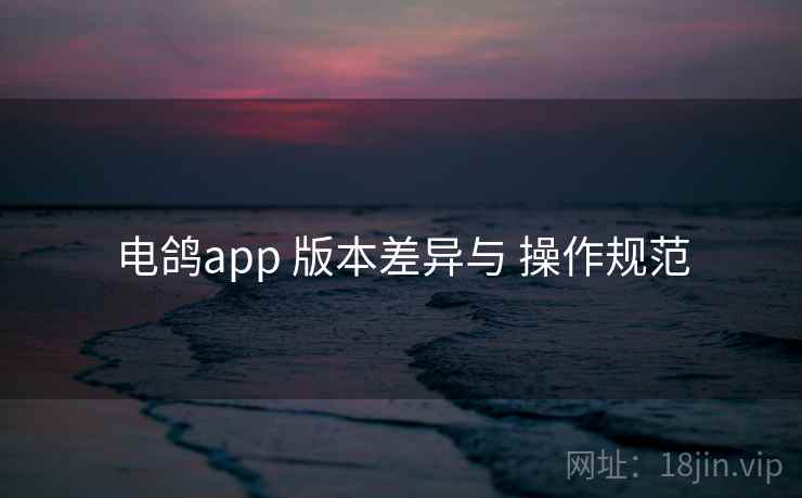 电鸽app 版本差异与 操作规范