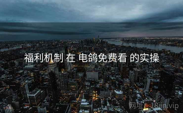福利机制 在 电鸽免费看 的实操
