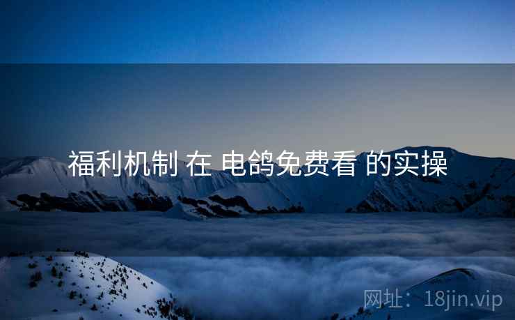 福利机制 在 电鸽免费看 的实操