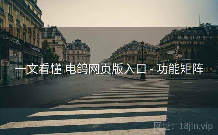 一文看懂 电鸽网页版入口 - 功能矩阵