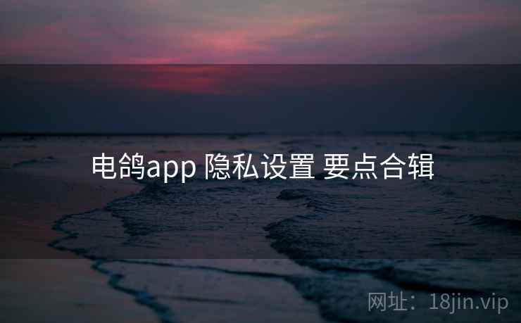 电鸽app 隐私设置 要点合辑