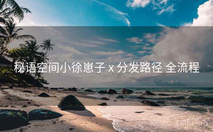 秘语空间小徐崽子 x 分发路径 全流程