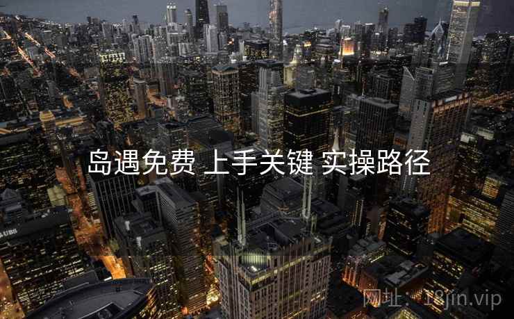 岛遇免费 上手关键 实操路径